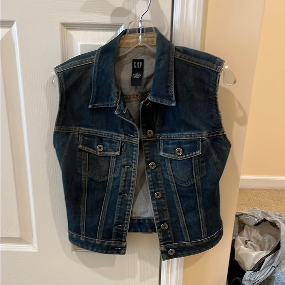 GAP Dark Blue Denim Vest
